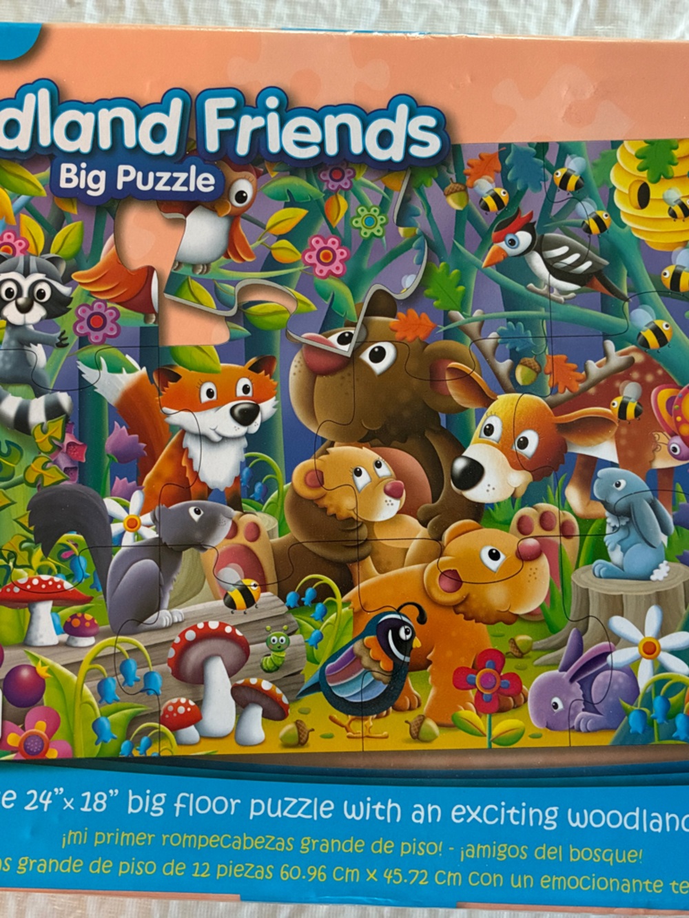 Woodland Friends Big Floor Puzzle Multicolor cute animals